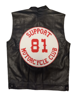 Support 81 Motorcycle Club Rückenpatch rund